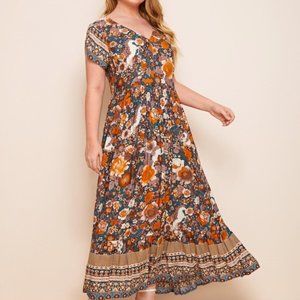 plus size boho maxi dresses